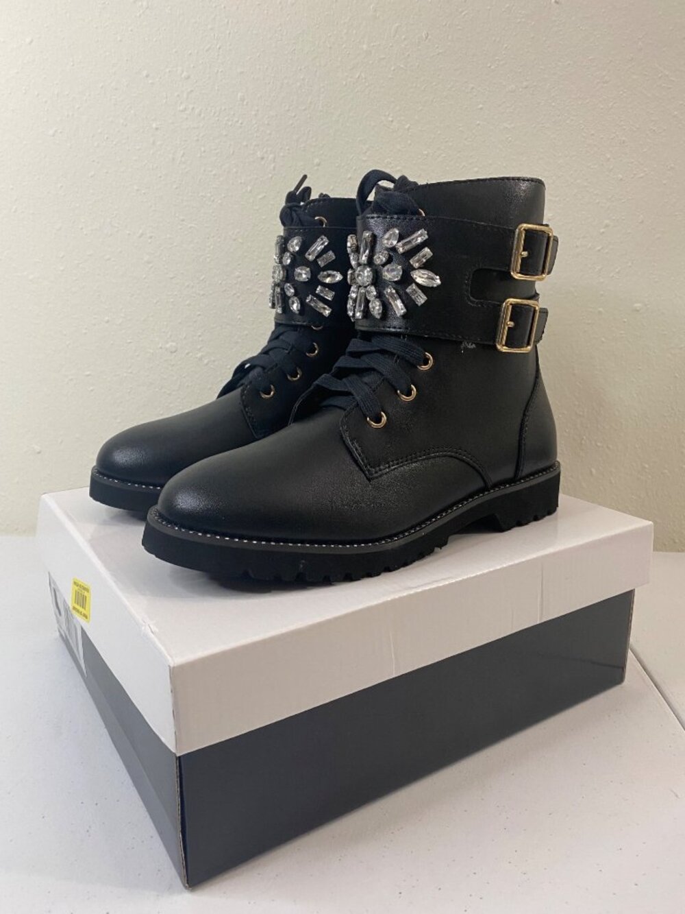 NWT Kurt Geiger London Stoop Boot - Little Girls / Big Girls - Black / Size 4M - Picture 6 of 16